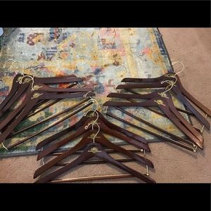 Tommy Bahama wooden pant/suit hangers. Set of 12